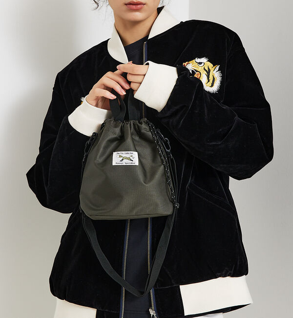 ABAHOUSE「【PENNEY'S / ペニーズ】THE FOX DRAWSTRING 2WAY」|ショルダー・メッセンジャー|カーキ