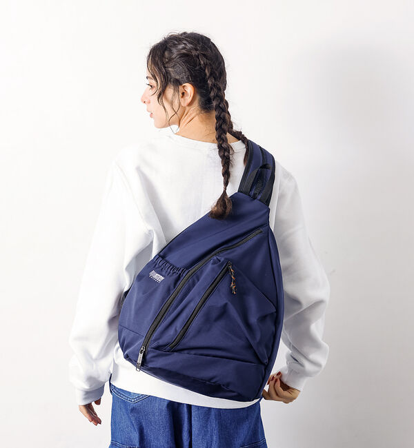 ABAHOUSE「【UNIVERSALOVERALL / ユニバーサルオーバーオール】ONIGIR」|ショルダー・メッセンジャー|ネイビー