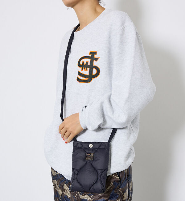 ABAHOUSE「【TAION/タイオン】ミリタリー クロスボディ ダウンバッグS/ショルダーバッ」|ショルダー・メッセンジャー|ダークネイビー