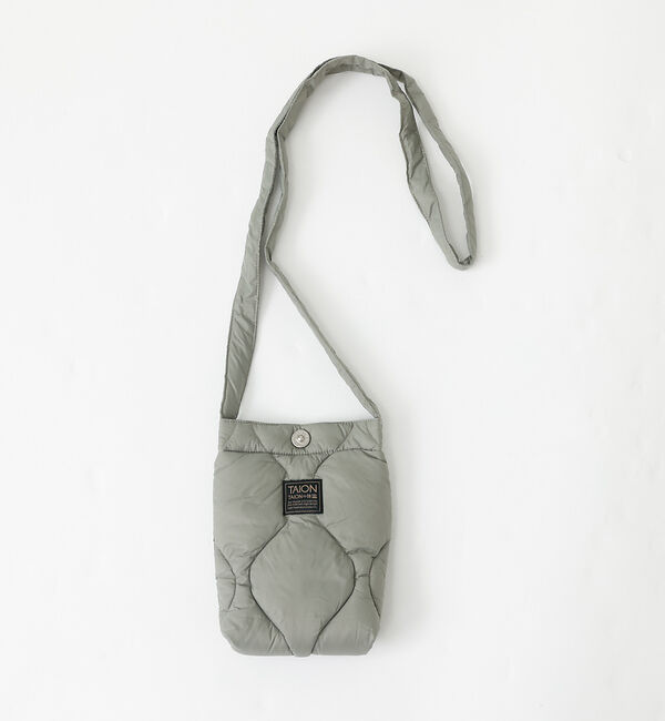 ABAHOUSE「【TAION/タイオン】ミリタリー クロスボディ ダウンバッグS/ショルダーバッ」|ショルダー・メッセンジャー|セージグリーン