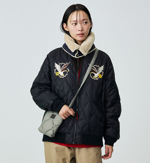 ABAHOUSE「【TAION/タイオン】ミリタリー クロスボディ ダウンバッグS/ショルダーバッ」|ショルダー・メッセンジャー|