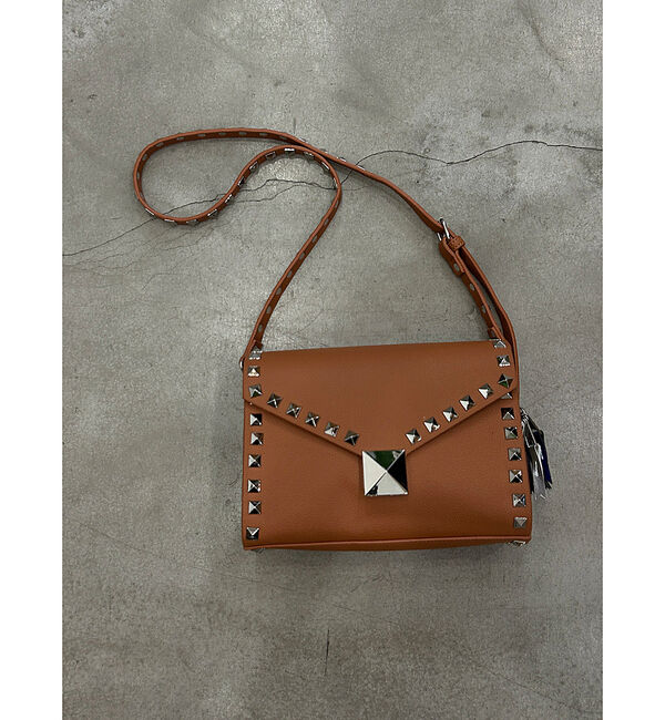 ABAHOUSE「【cheek/チーク】studs shoulder/ショルダーバッグ/クラッチバ」|ショルダー・メッセンジャー|