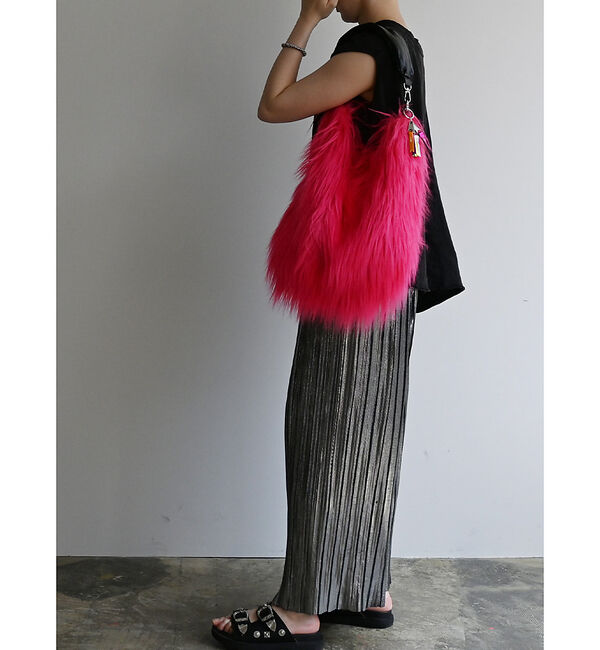 ABAHOUSE「【cheek/チーク】monster one shoulder/ファーバッグ/シ」|ショルダー・メッセンジャー|