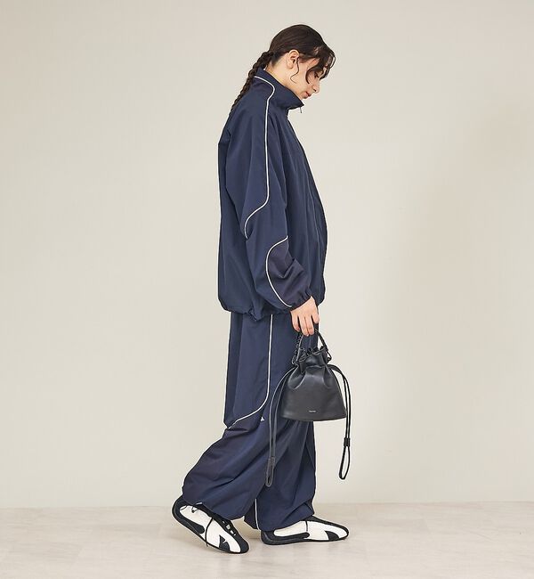 ABAHOUSE「【YArKA/ヤーカ】flat braided handle drawstrin」|ショルダー・メッセンジャー|