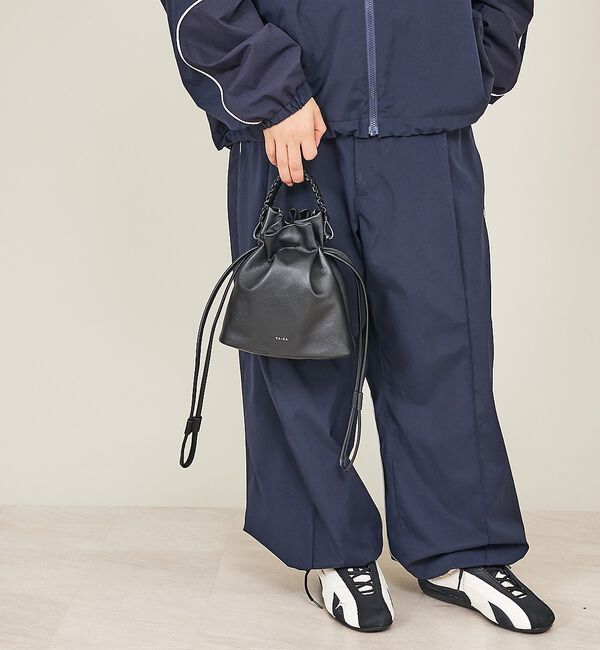 ABAHOUSE「【YArKA/ヤーカ】flat braided handle drawstrin」|ショルダー・メッセンジャー|
