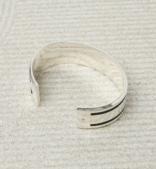 ABAHOUSE「【UNISEX】PARALLEL LINE WIDE BANGLE / パラレル」|ブレスレット・バングル|