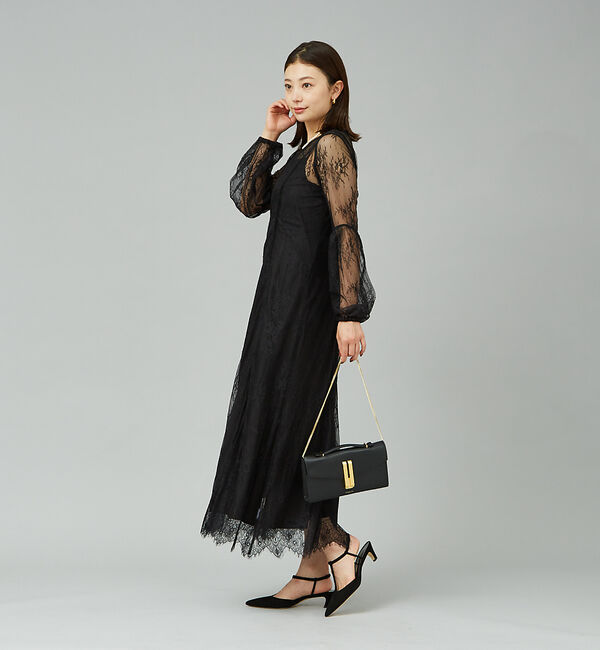 Rouge vif「【一部店舗限定】２WAYレース&times;キャミセットワンピース」|ワンピース|