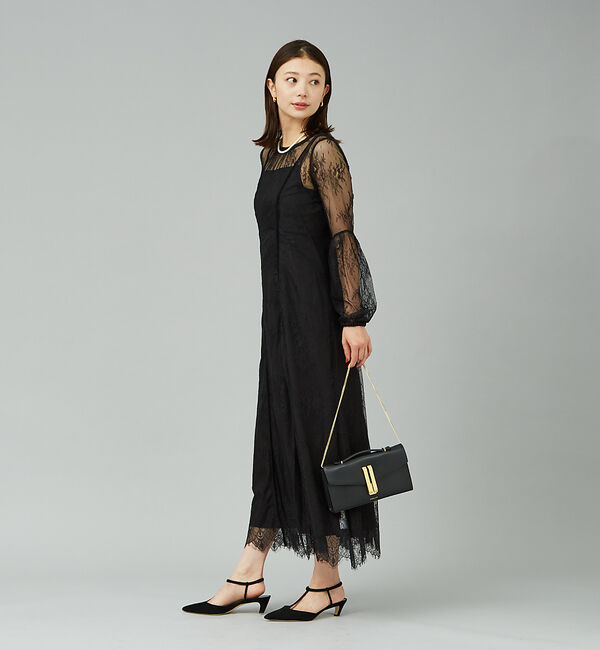 Rouge vif「【一部店舗限定】２WAYレース&times;キャミセットワンピース」|ワンピース|