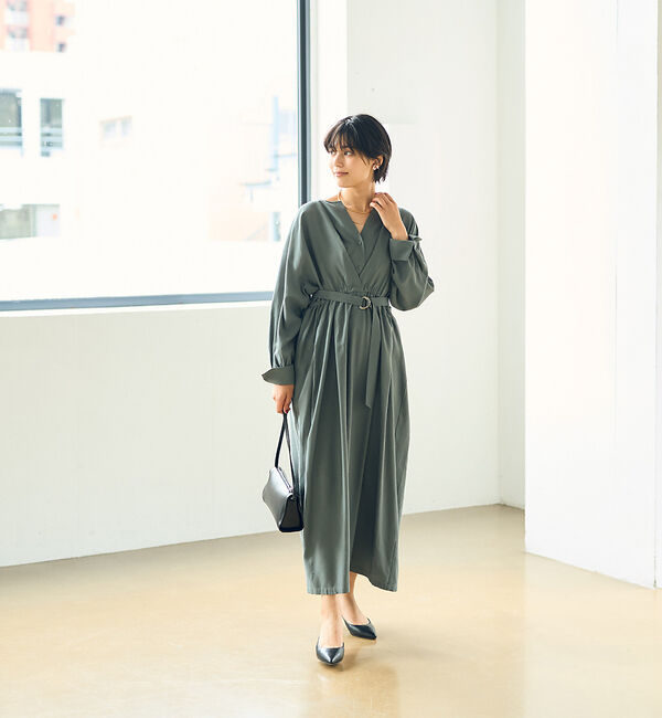 Rouge vif「MANTECOウエストマークワンピース」|ワンピース|