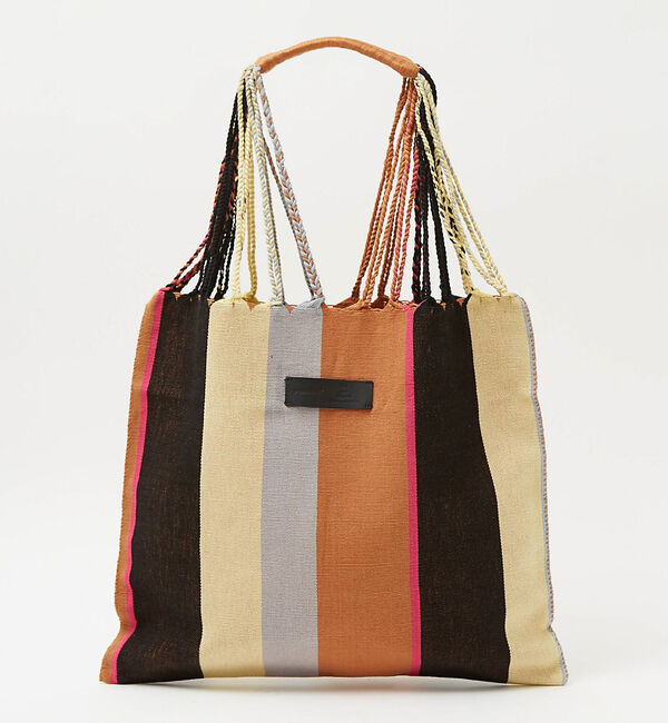 Rouge vif「【MOON BIRD/ムーンバード】手織りハンモックトートバッグ/手織り/A4サ」|ショルダー・メッセンジャー|オレンジ系その他1