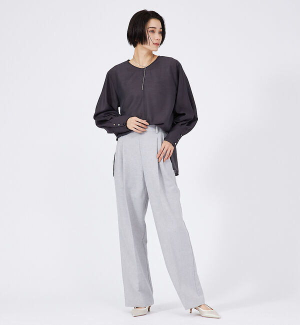 qualite「【セットアップ対応】クリスピーリネンパンツ」|その他|