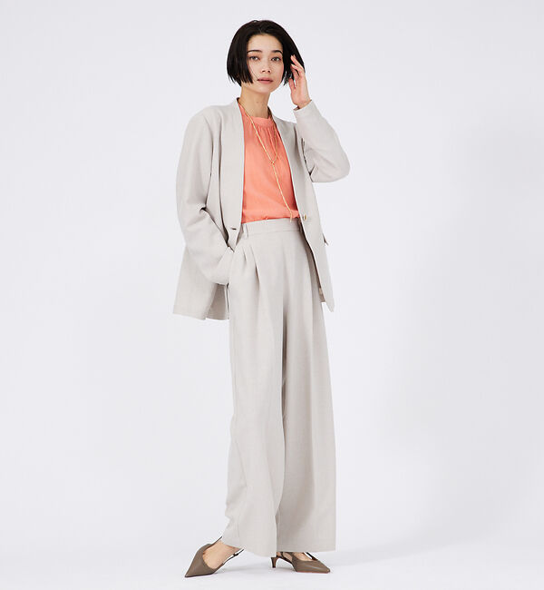 qualite「【セットアップ対応】クリスピーリネンパンツ」|その他|