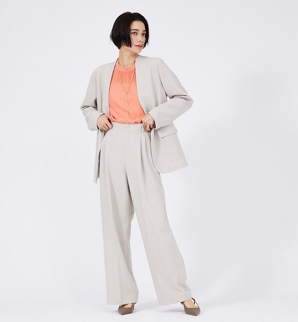 qualite「【セットアップ対応】クリスピーリネンパンツ」|その他|