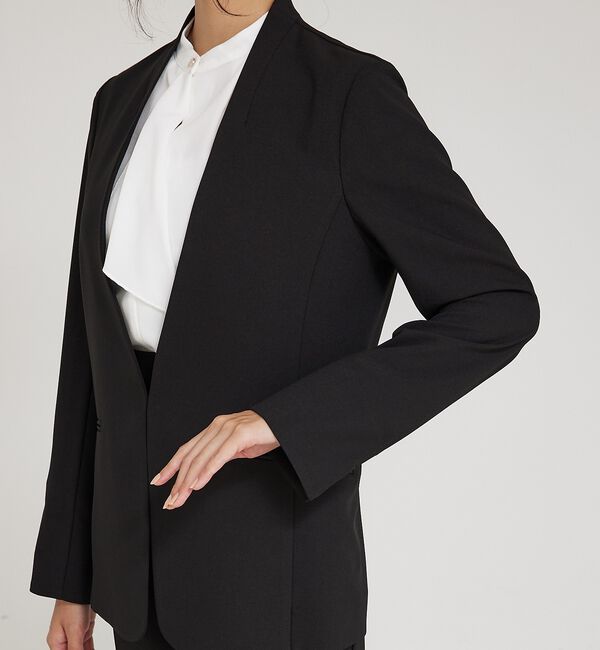 abahouse mavie「【WEB Domani掲載】【エニデイカセット】ノーカラージャケット」|ノーカラージャケット|