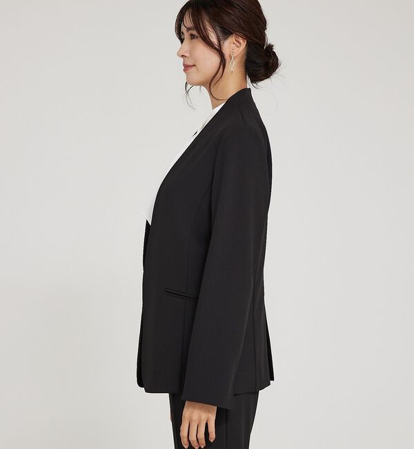 abahouse mavie「【WEB Domani掲載】【エニデイカセット】ノーカラージャケット」|ノーカラージャケット|