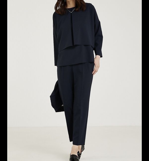 abahouse mavie「【エニデイカセット】バックフレアーセットアップ」|スーツ|ダークネイビー