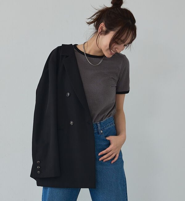 abahouse mavie「【総裏】ダブルジャケット/フリーサイズ/春アウター/長袖/春服」|その他|