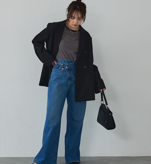 abahouse mavie「【総裏】ダブルジャケット/フリーサイズ/春アウター/長袖/春服」|その他|