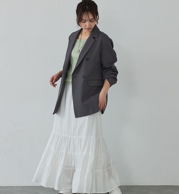 abahouse mavie「【総裏】ダブルジャケット/フリーサイズ/春アウター/長袖/春服」|その他|