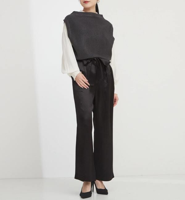 TIARA「リボンワイドストレートパンツ」|その他|