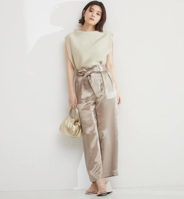 TIARA「リボンワイドストレートパンツ」|その他|