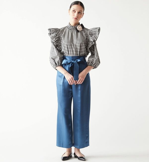 TIARA「リボンワイドストレートパンツ」|その他|
