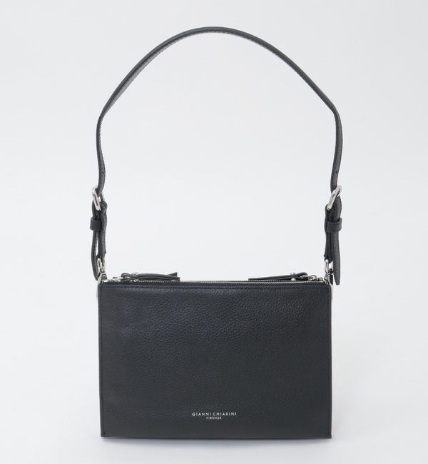 TIARA「【Gianni Chiarini/ジャンニキャリーニ】LUCILLE」|ショルダー・メッセンジャー|ブラック(NERO)