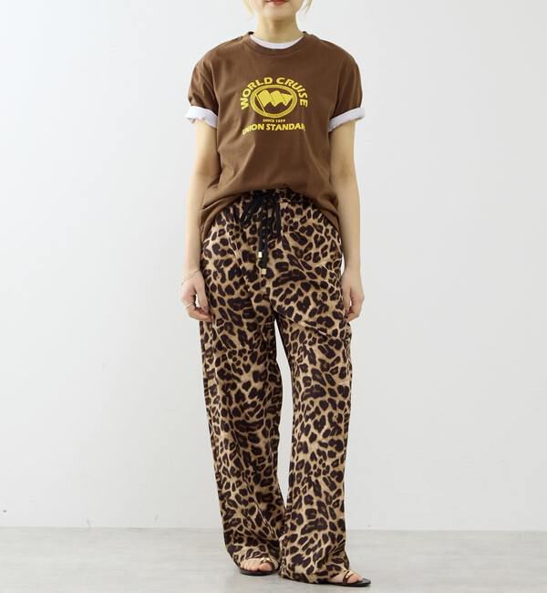SOFFITTO「レオパード柄ALLゴムリラックスパンツ」|その他|