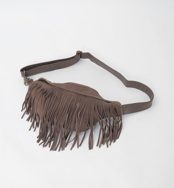 SOFFITTO「【DEPECHE./デペッシュ】フリンジワンショルダーバッグ」|ショルダー・メッセンジャー|ブラウン