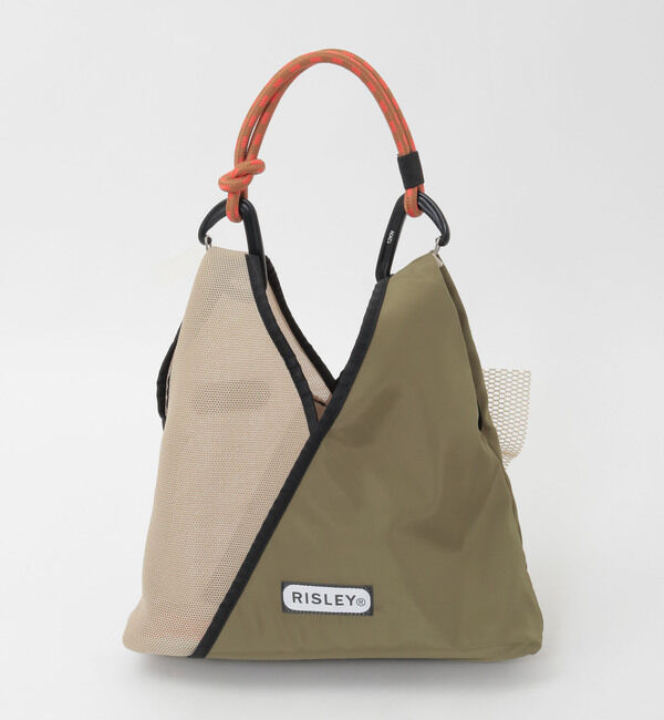 SOFFITTO「【RISLEY&times;OUTDOOR(リズレイ&times;アウトドア)】トライアングルフリルメッシュBAGミニ [R2601-TMM47]」|ハンドバッグ|