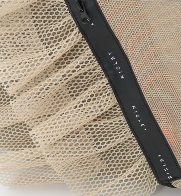 SOFFITTO「【RISLEY&times;OUTDOOR(リズレイ&times;アウトドア)】トライアングルフリルメッシュBAGミニ [R2601-TMM47]」|ハンドバッグ|