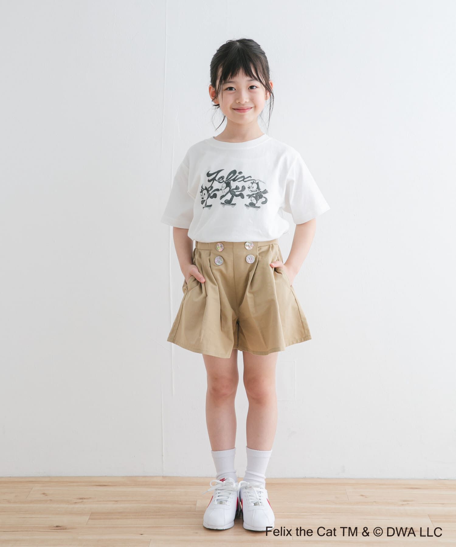 URBAN RESEARCH DOORS「『WEB/一部店舗限定サイズ』フロントボタンキュロットパンツ(KIDS)」|その他|