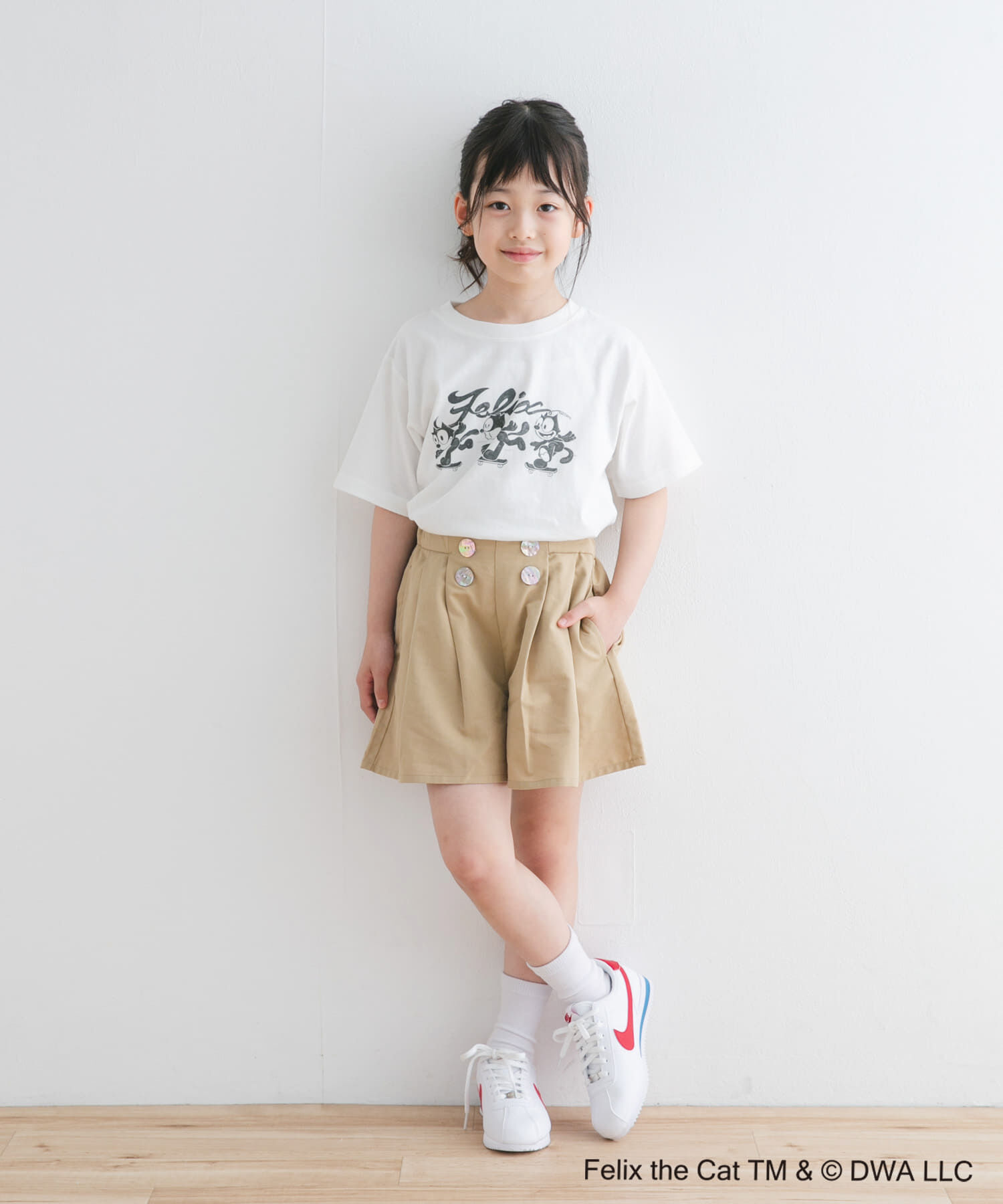 URBAN RESEARCH DOORS「『WEB/一部店舗限定サイズ』フロントボタンキュロットパンツ(KIDS)」|その他|