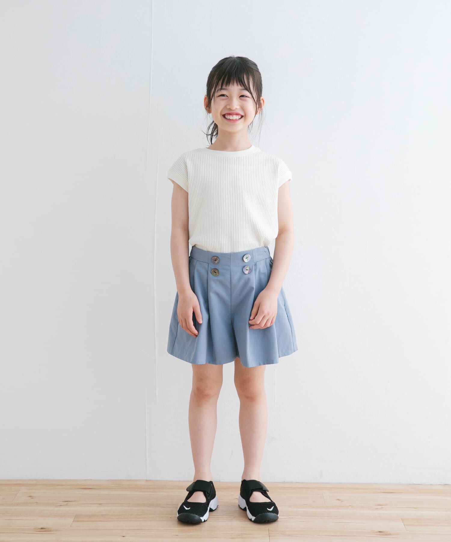 URBAN RESEARCH DOORS「『WEB/一部店舗限定サイズ』フロントボタンキュロットパンツ(KIDS)」|その他|