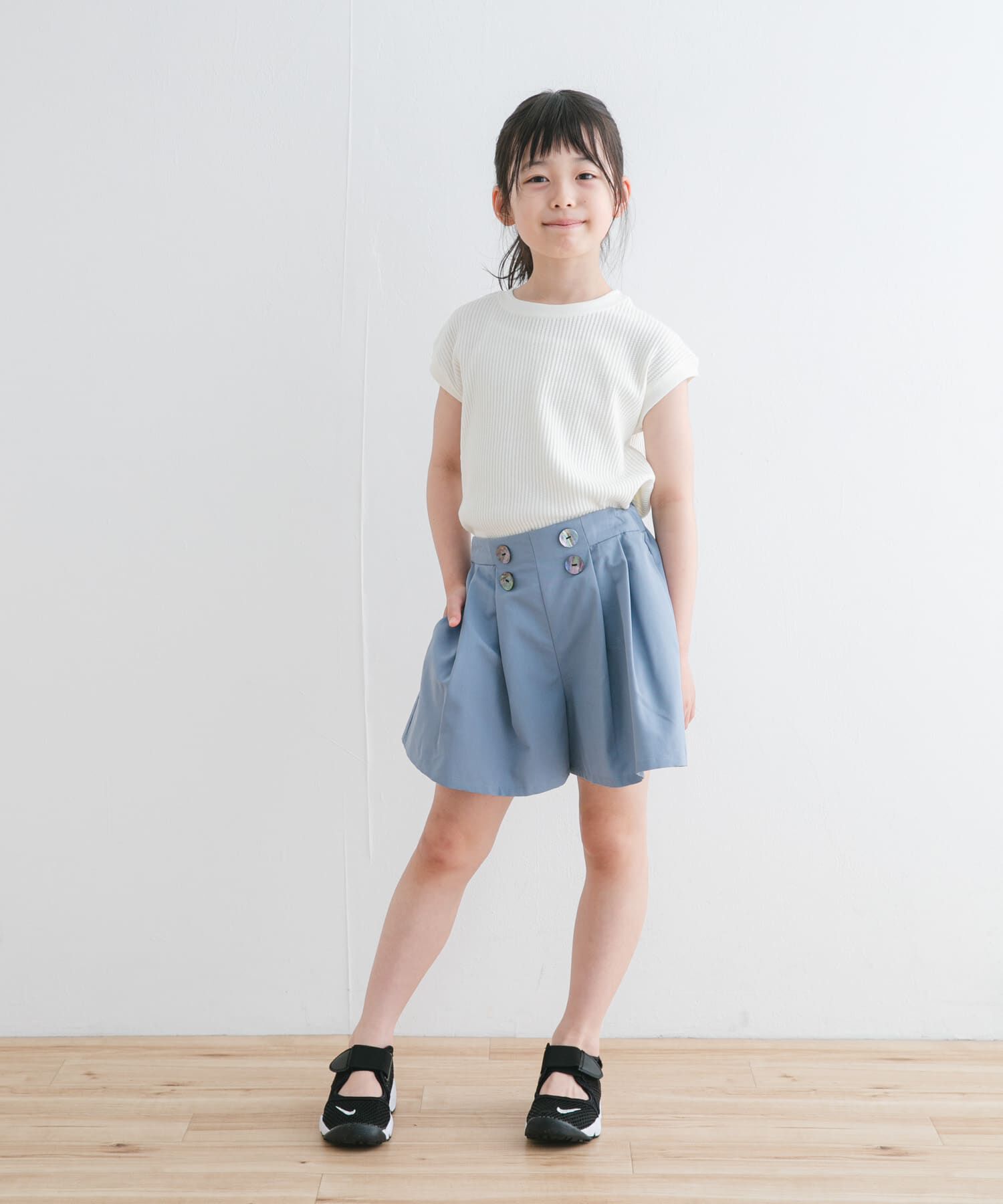URBAN RESEARCH DOORS「『WEB/一部店舗限定サイズ』フロントボタンキュロットパンツ(KIDS)」|その他|