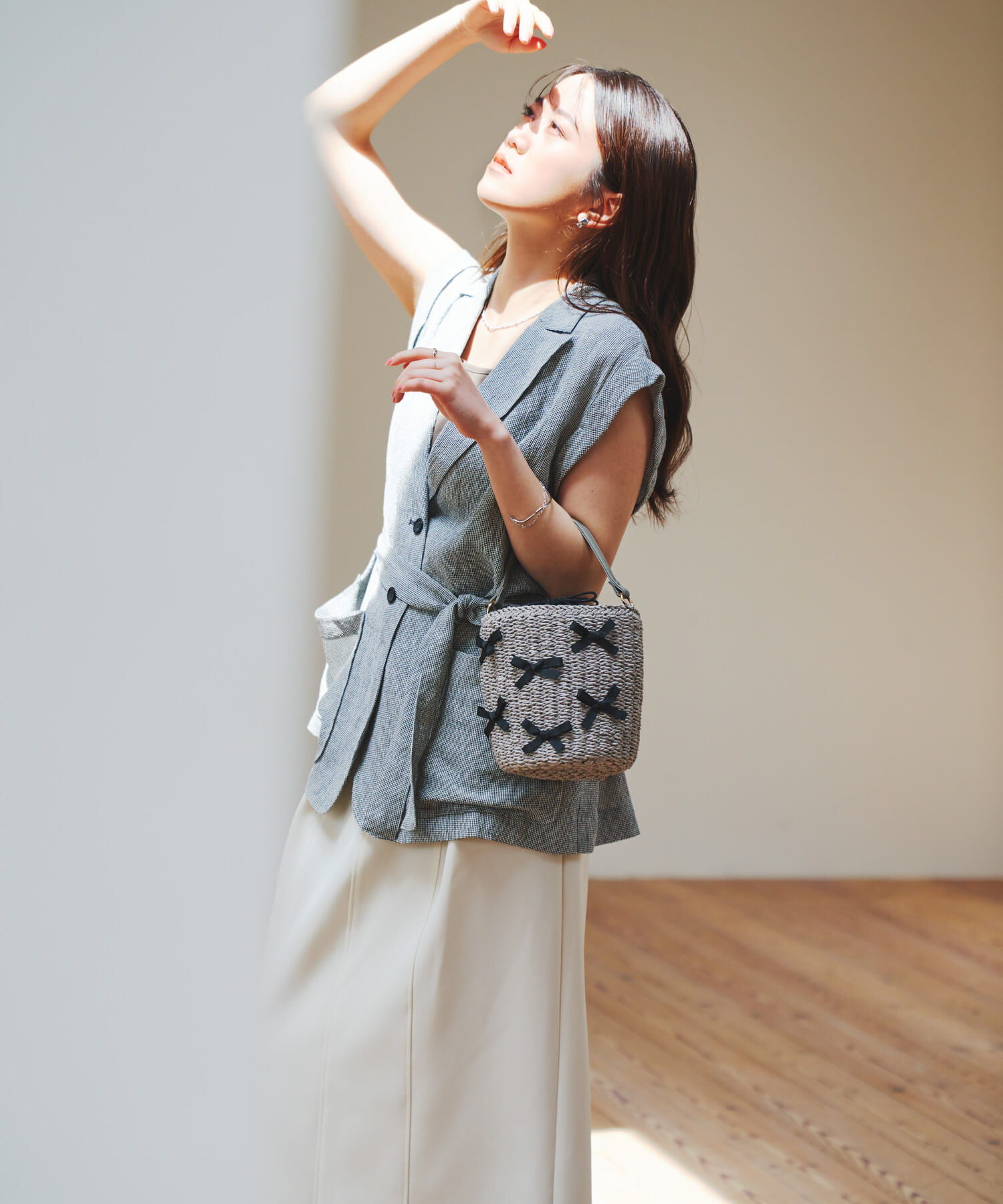 RODE SKO「リボンバスケットショルダーバッグ」|ショルダー・メッセンジャー|