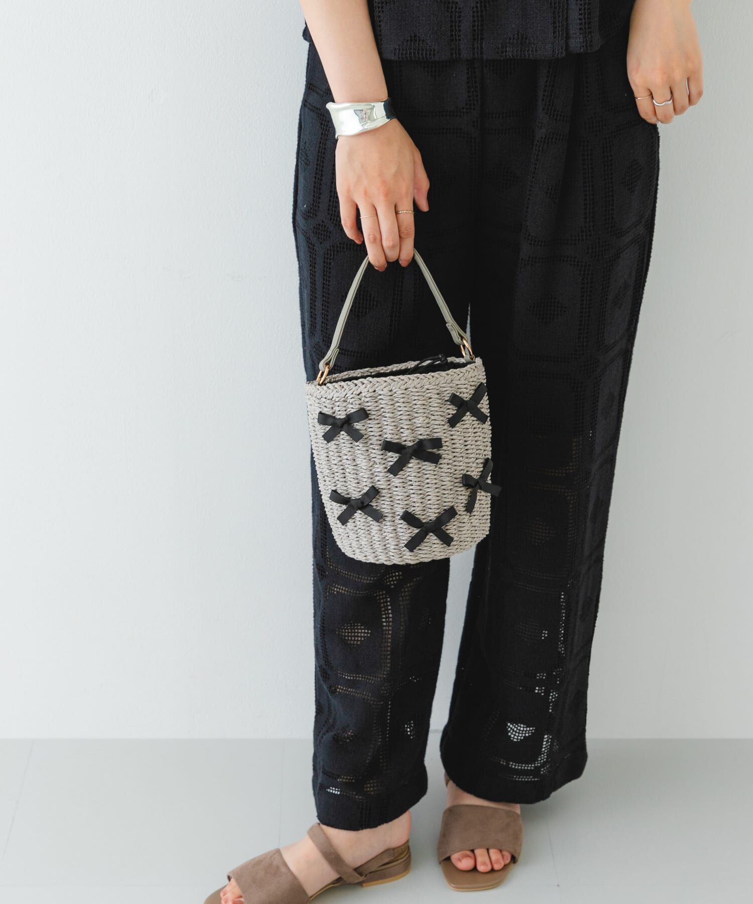 RODE SKO「リボンバスケットショルダーバッグ」|ショルダー・メッセンジャー|