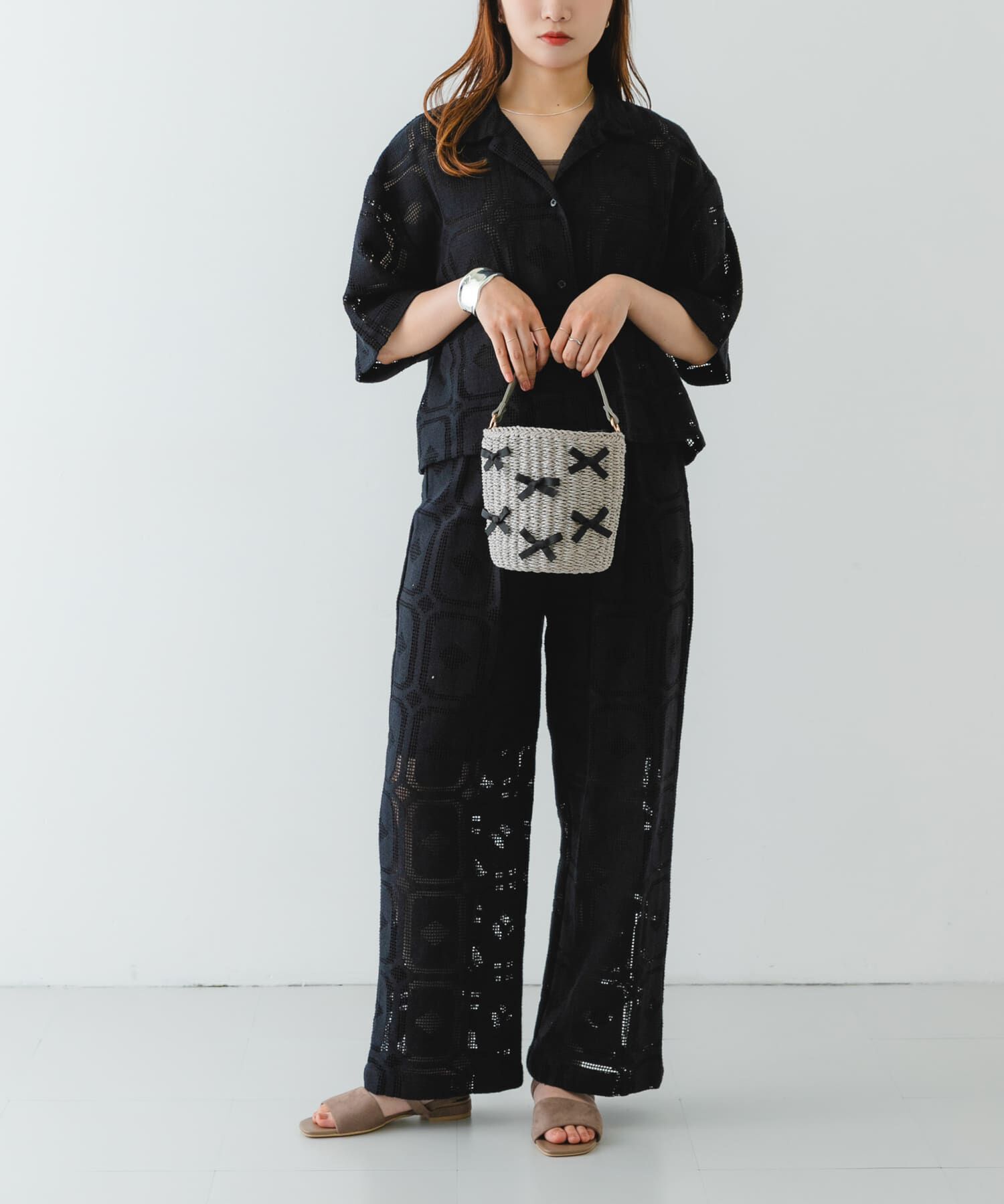 RODE SKO「リボンバスケットショルダーバッグ」|ショルダー・メッセンジャー|