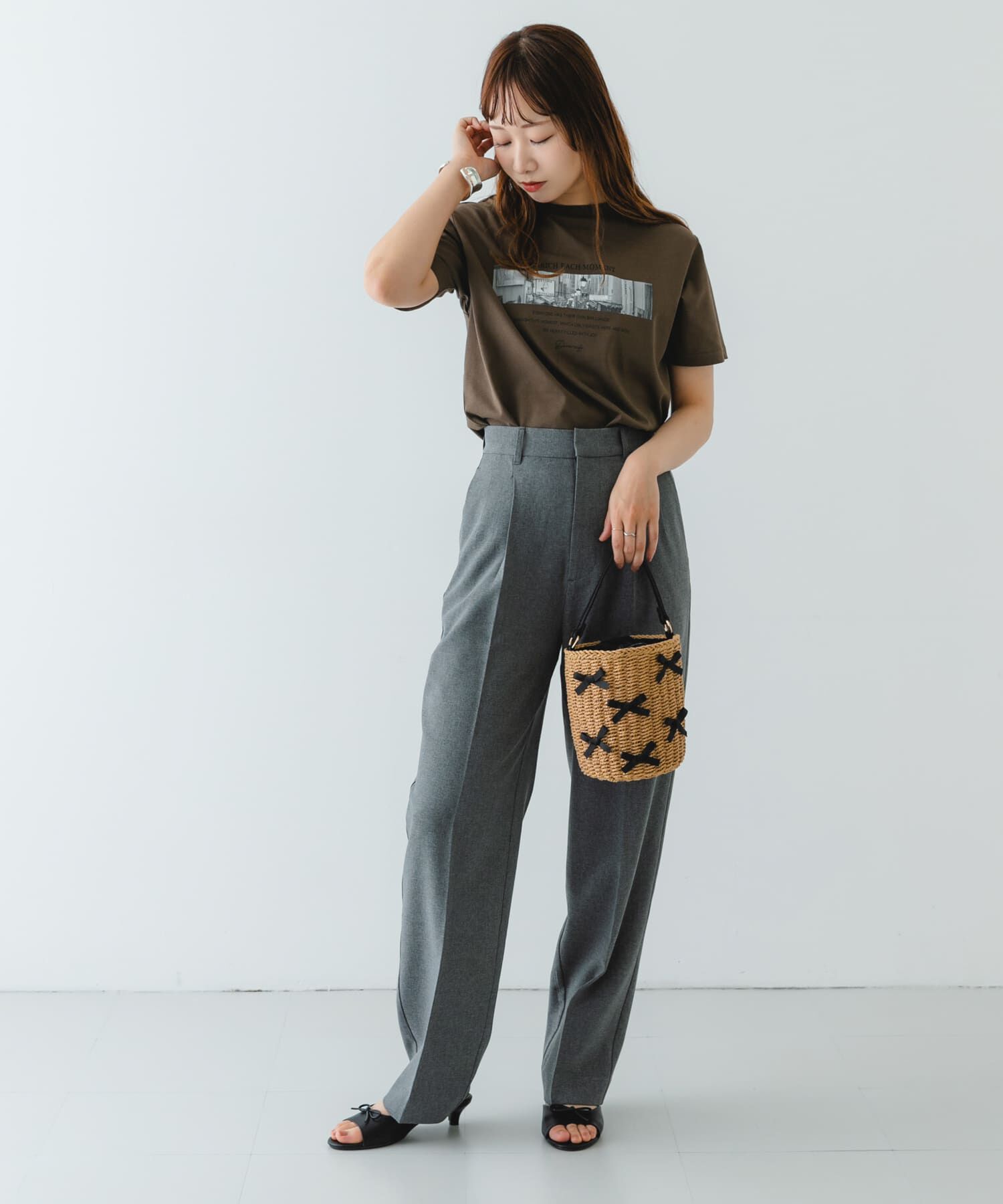 RODE SKO「リボンバスケットショルダーバッグ」|ショルダー・メッセンジャー|