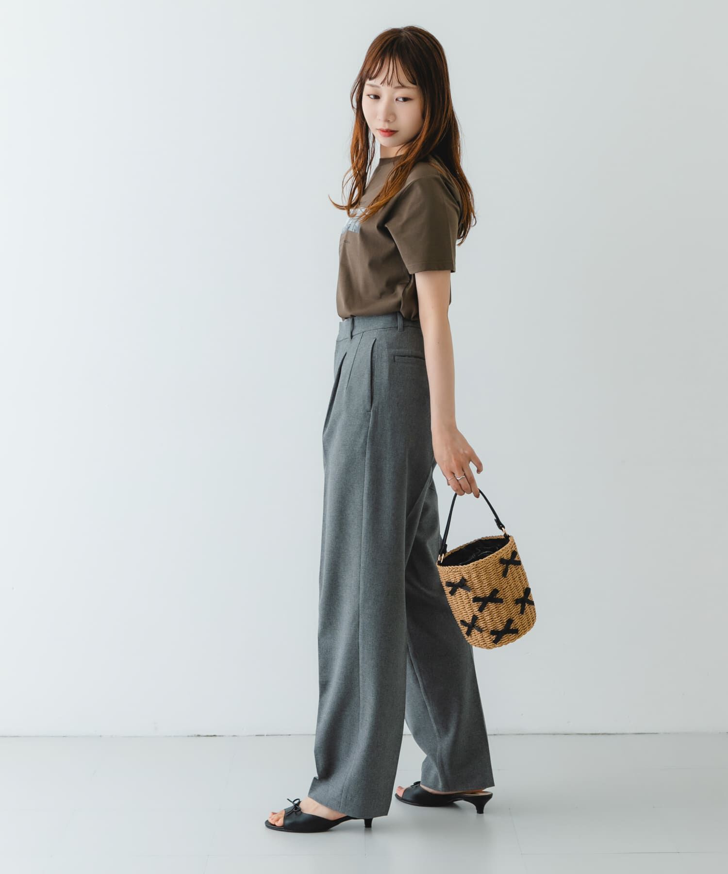 RODE SKO「リボンバスケットショルダーバッグ」|ショルダー・メッセンジャー|