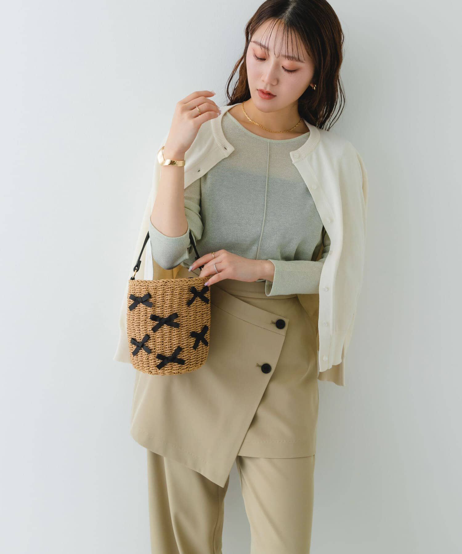 RODE SKO「リボンバスケットショルダーバッグ」|ショルダー・メッセンジャー|