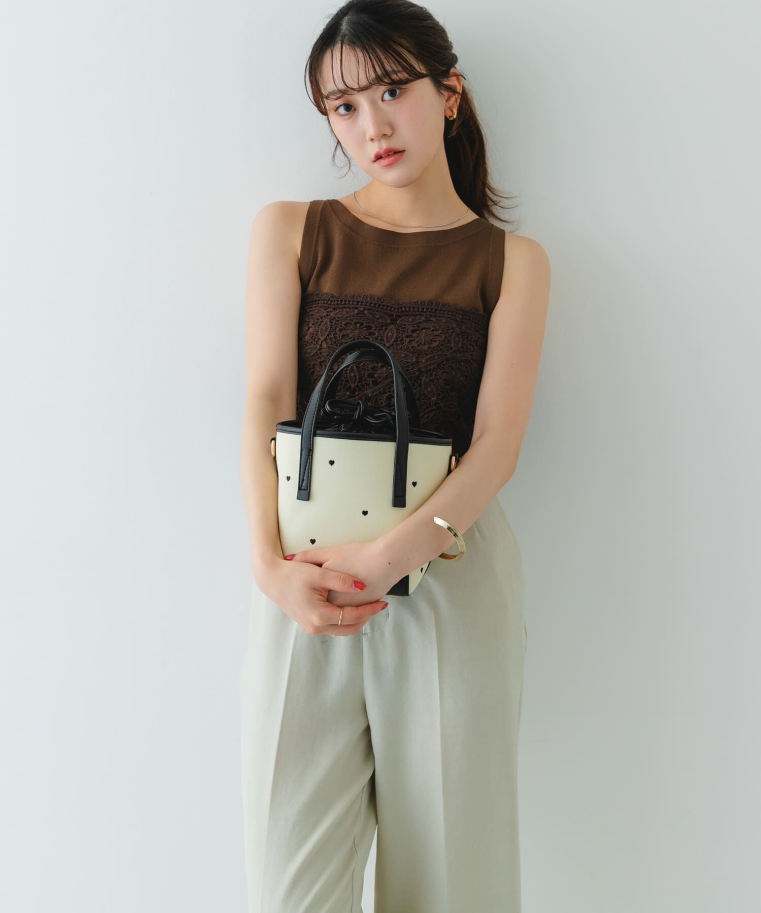 RODE SKO「『WEB/一部店舗限定カラー』刺繍バケツバッグ」|ハンドバッグ|