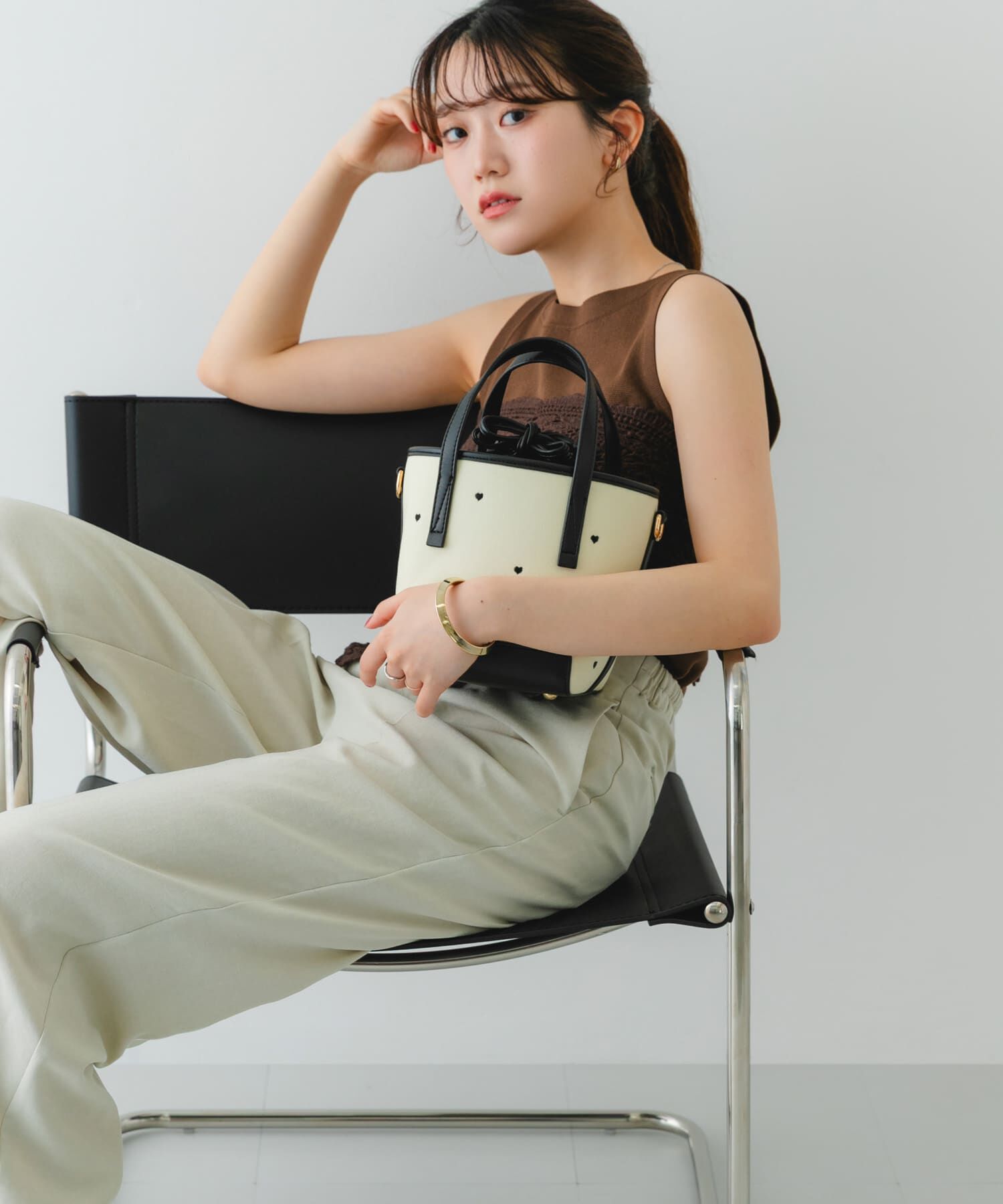 RODE SKO「『WEB/一部店舗限定カラー』刺繍バケツバッグ」|ハンドバッグ|