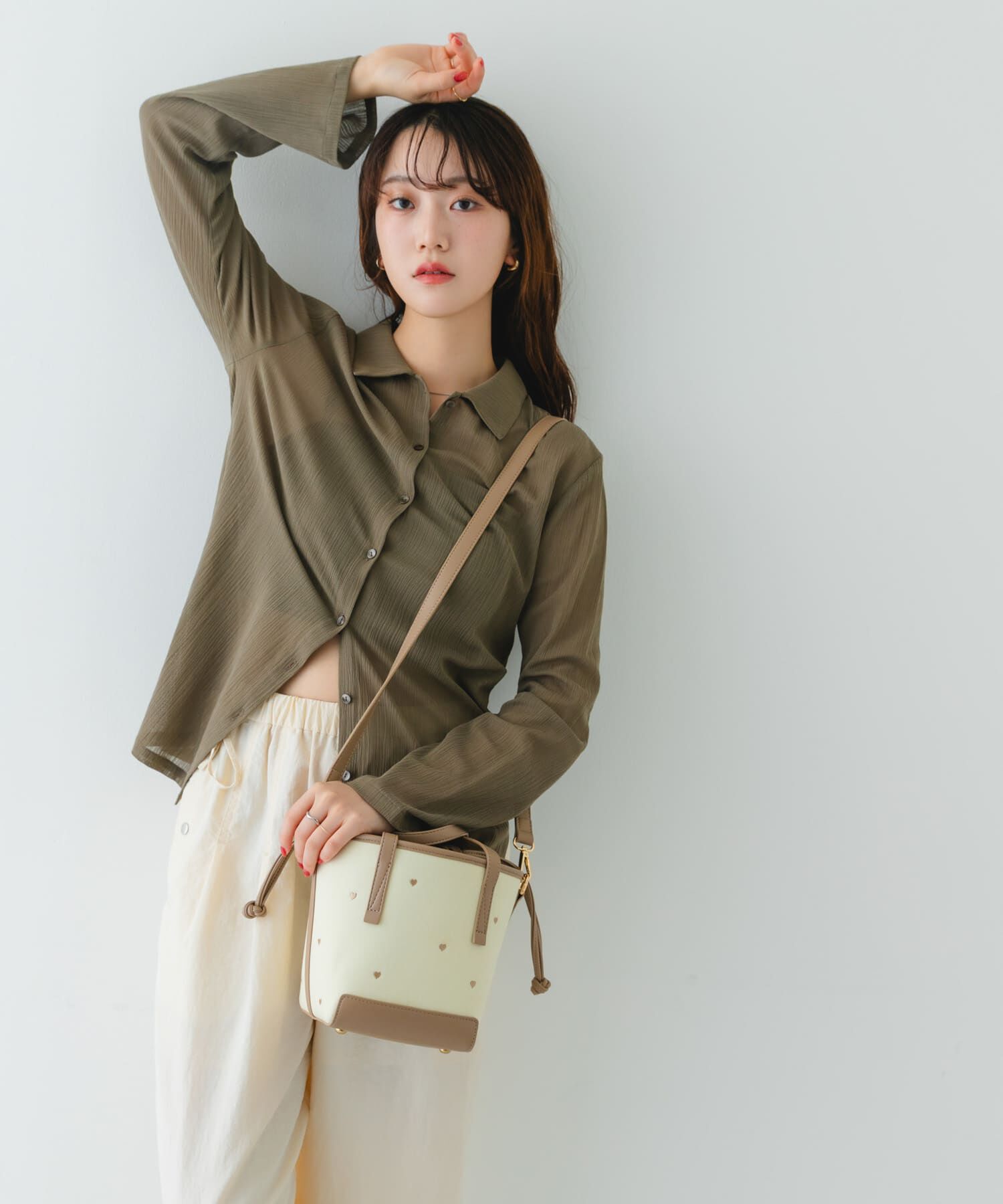 RODE SKO「『WEB/一部店舗限定カラー』刺繍バケツバッグ」|ハンドバッグ|