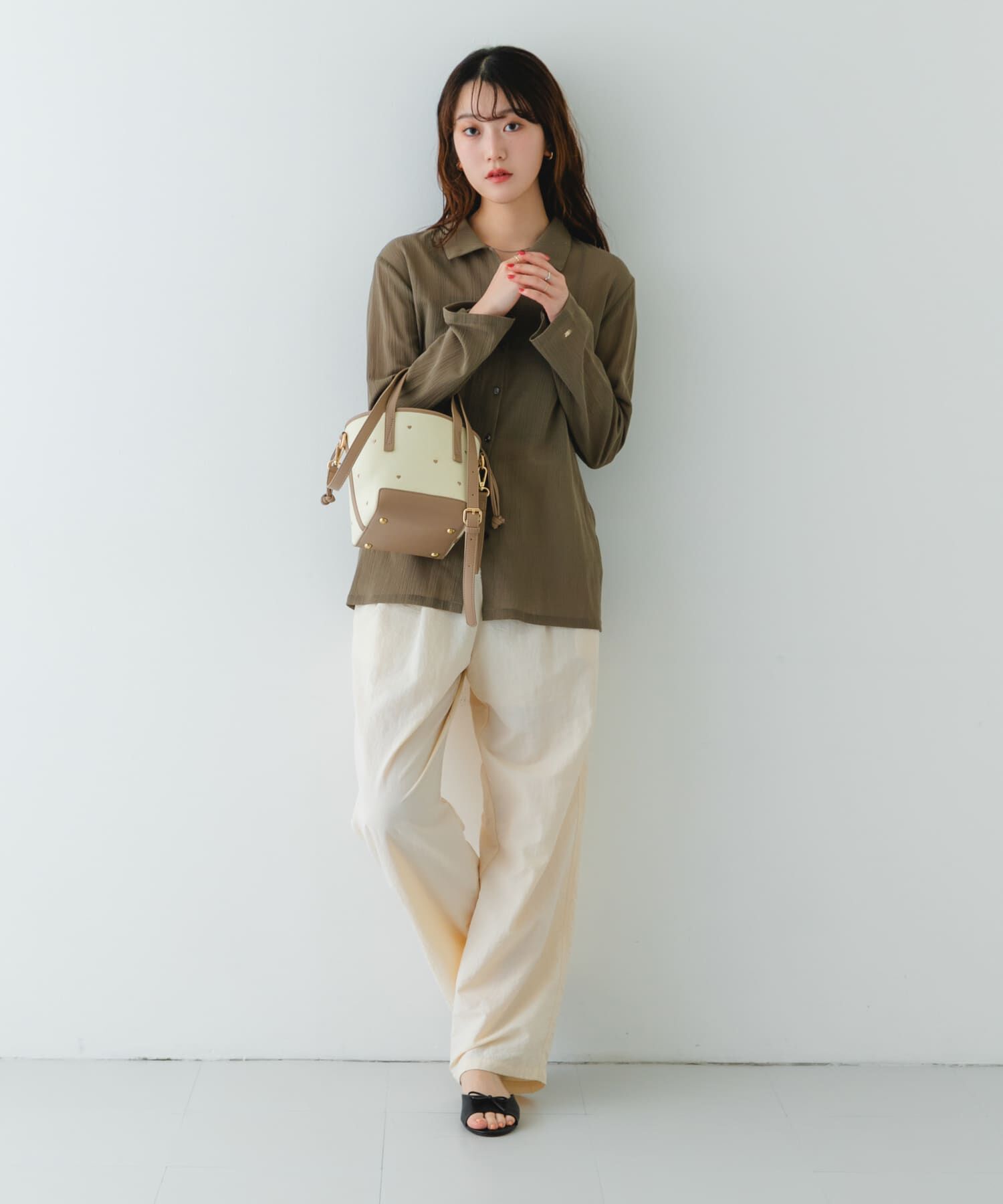 RODE SKO「『WEB/一部店舗限定カラー』刺繍バケツバッグ」|ハンドバッグ|