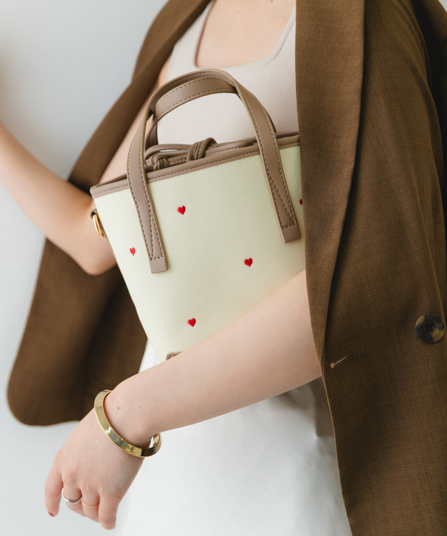 RODE SKO「『WEB/一部店舗限定カラー』刺繍バケツバッグ」|ハンドバッグ|