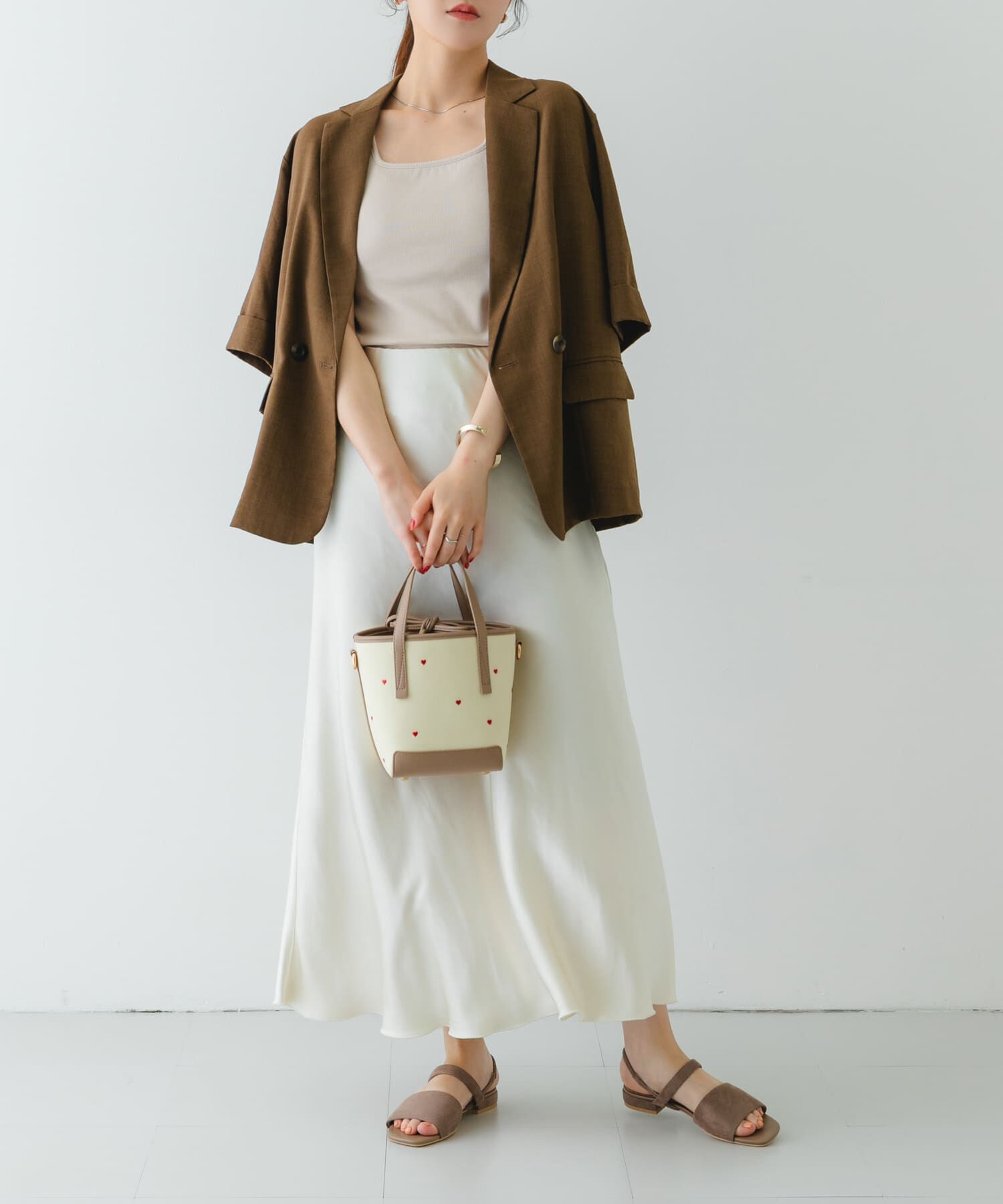 RODE SKO「『WEB/一部店舗限定カラー』刺繍バケツバッグ」|ハンドバッグ|