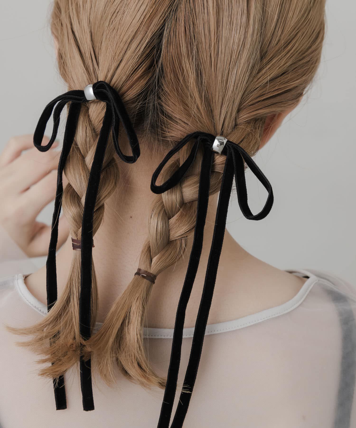 SMELLY「『WEB/一部店舗限定』ベロアリボン2セットヘアカフ」|その他|