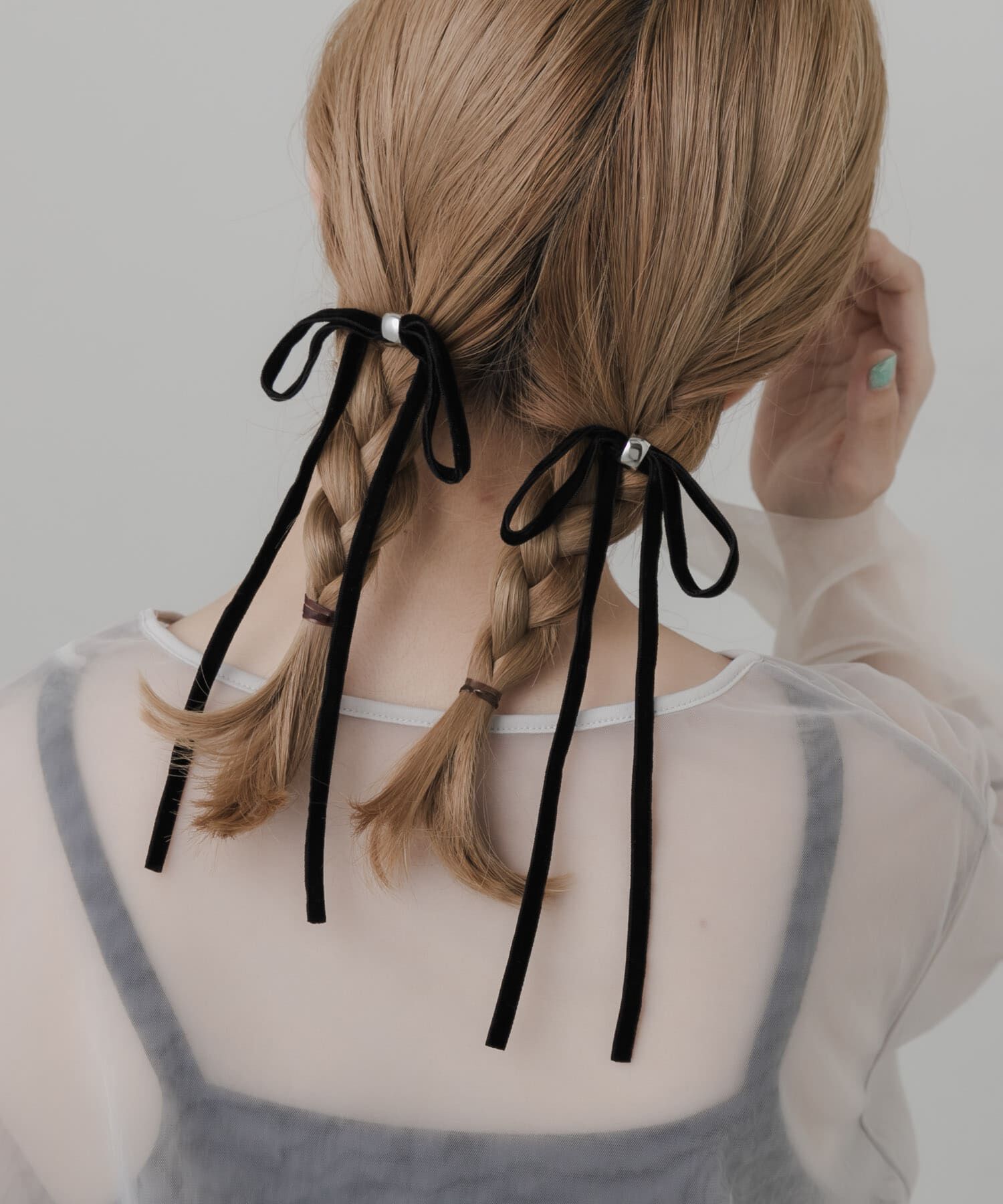 SMELLY「『WEB/一部店舗限定』ベロアリボン2セットヘアカフ」|その他|