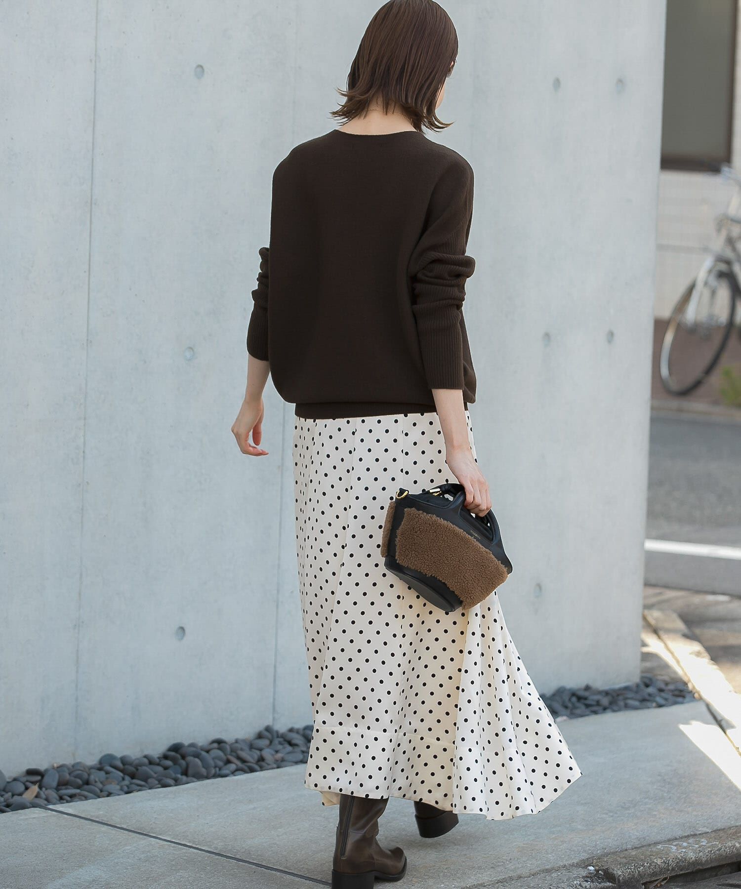 URBAN RESEARCH ROSSO「パネルラインサテンフレアスカート」|スカート|